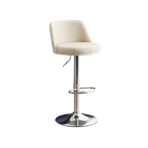 Hoher Küchenhocker, Barhocker mit drehbarer Rückenlehne, 60-80 cm, moderner leichter Luxusstuhl für Zuhause, Kücheninselstuhl, Hochstuhl aus Eisen, Barhocker (Bla von CAOJLjiaxiang-2012