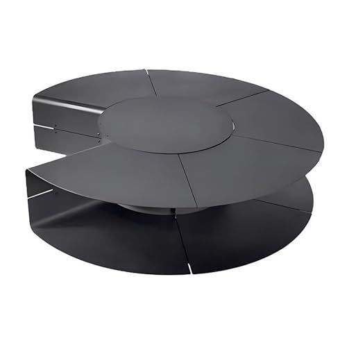 Kamin für den Außenbereich, runde Holz-Feuerstelle mit Stauraum, moderne Edelstahl-Holzfeuerstelle für den Außenbereich, Hinterhof, Terrasse, Deck und Garten, dekorativer Kamin (80 cm) von CAOJLjiaxiang-2012