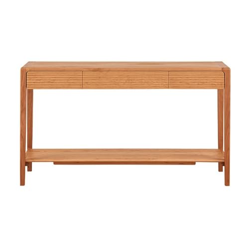 Konsolentisch für Eingangsbereich, moderner Konsolentisch mit 3 Schubladen, schmaler Holz-Eingangstisch mit offenem Regal, Bauernhaus-Eingangstische für Eingang, Vorhalle, Flur, Wohnzimmer Sofatisch von CAOJLjiaxiang-2012