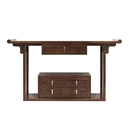 Konsolentisch für Eingangsbereich Massivholz Konsolentisch mit 5 Schubladen 100.0 cm W, 40.0 cm D, 85.0 cm H - Bauernhaus Eingangstisch mit Lagerregal, Bauernhaus Möbel für Wohnzimmer, Flur Foyer Sofa Konsolentisch für Eingangsbereich Massivholz Konsolentisch mit 5 Schubladen 100.0 cm W, 40.0 cm D, 85.0 cm H - Bauernhaus Eingangstisch mit Lagerregal, Bauernhaus Möbel für Wohnzimmer, Flur Foyer Sofa von CAOJLjiaxiang-2012