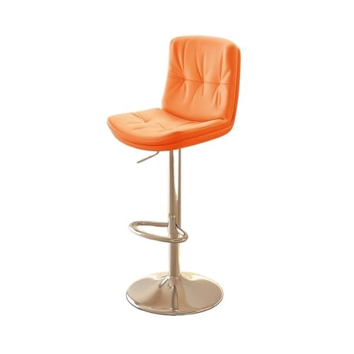 Küchenhocker, Barhocker, Barhocker, Barhocker, Barhocker, Sitzerhöhung für Zuhause, Stuhl mit Rückenlehne, kommerzieller Hochstuhl, Barhocker (Orange) von CAOJLjiaxiang-2012