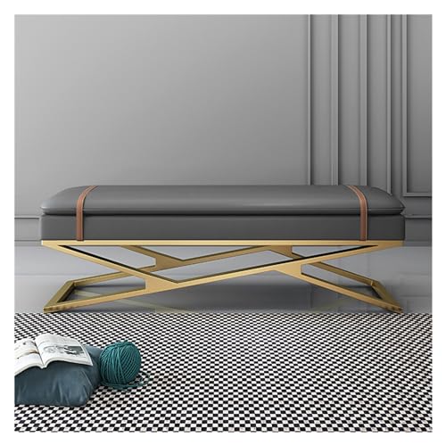 Moderne Fußbank für den Eingangsbereich, Lederbezug, Esstischbank mit Metallsockel, gepolsterter Sitz, Fußbank für Schlafzimmer, Bettende/Wohnzimmer, Fußbank, Dunkelgrau Moderne Fußbank für den Eingangsbereich, Lederbezug, Esstischbank mit Metallsockel, gepolsterter Sitz, Fußbank für Schlafzimmer, Bettende/Wohnzimmer, Fußbank, Dunkelgrau von CAOJLjiaxiang-2012
