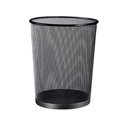 Mülleimer 9 l/12 l/18 l, Haushaltsmülleimer, großes Fassungsvermögen, Metallgitter, Büro, ausgehöhlter Papierkorb, Mülleimer für Badezimmer, Schwarz, 9 l Mülleimer 9 l/12 l/18 l, Haushaltsmülleimer, großes Fassungsvermögen, Metallgitter, Büro, ausgehöhlter Papierkorb, Mülleimer für Badezimmer, Schwarz, 9 l von CAOJLjiaxiang-2012
