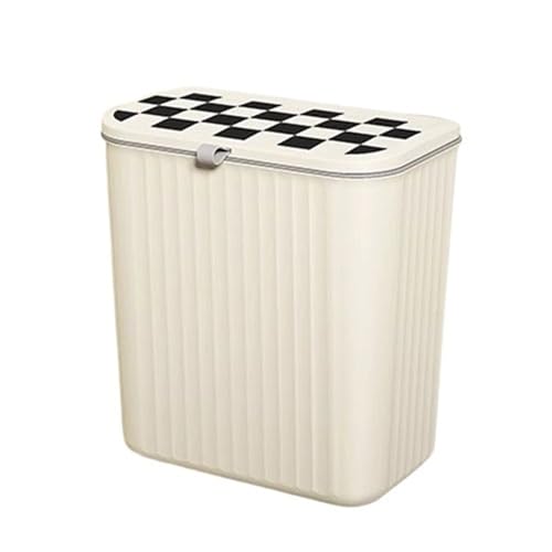 Mülleimer Küche Mülleimer Wandmontage Haushalt mit Deckel Badezimmer Badezimmer Wohnzimmer Papierkorb Lebensmittelabfälle Aufbewahrungsbox Badezimmer Mülleimer (groß) von CAOJLjiaxiang-2012