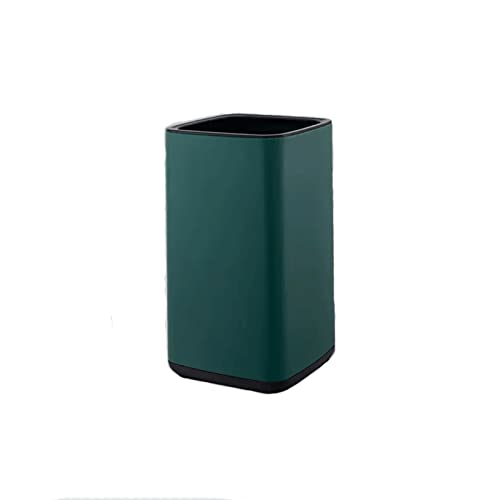 Mülleimer aus Edelstahl, Doppelstöckiger Mülleimer ohne Deckel, Schlafzimmer, WC, Büro, Papierkorb, Badezimmer, Mülleimer (Grün, 12 l) von CAOJLjiaxiang-2012