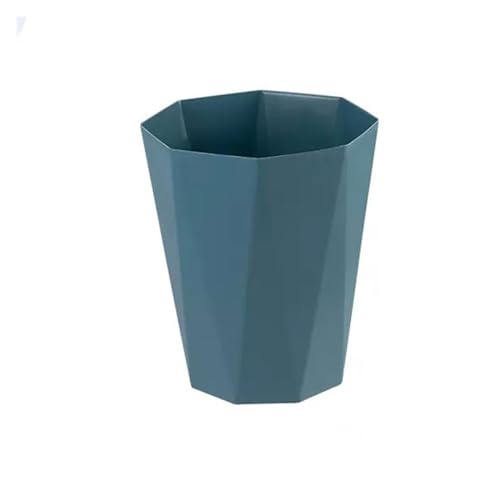 Mülleimer einfach für Zuhause, Wohnzimmer, Bad, Küche ohne Deckel, großer kreativer Papierkorb für Schlafzimmer, Büro, Toilette, Badezimmer (blau, groß) von CAOJLjiaxiang-2012