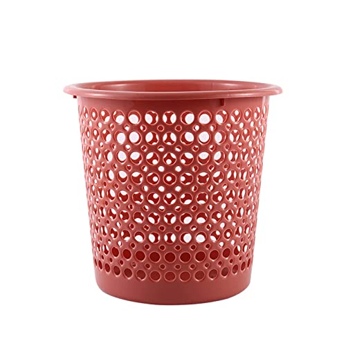 Mülleimer für Zuhause, ausgehöhlter Mülleimer, Küche, WC, Kunststoff-Papierkorb ohne Abdeckung, Badezimmer-Mülleimer (Rosa) von CAOJLjiaxiang-2012