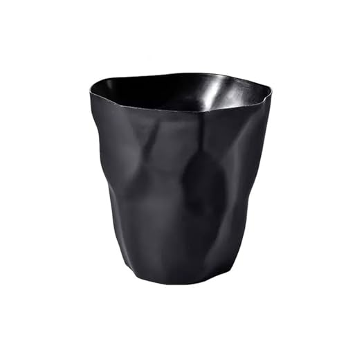 Mülleimer im schlichten Stil, Mülleimer für Zuhause, Wohnzimmer und Küche, ohne Deckel, groß, kreativ, Schlafzimmer, Büro, Papierkorb, Badezimmer, Mülleimer (schwarz, klein) von CAOJLjiaxiang-2012