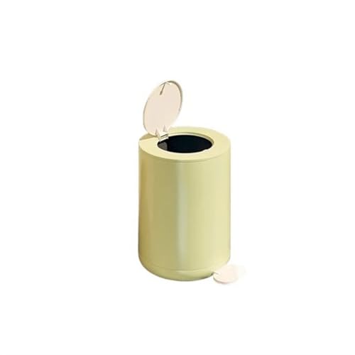 Mülleimer mit Handpresse für Füße, Licht für Zuhause, luxuriöses Badezimmer, Toilette, Küche, Wohnzimmer mit Deckel, Schlafzimmer, große Kapazität, Mülleimer für Badezimmer (grün, groß) von CAOJLjiaxiang-2012