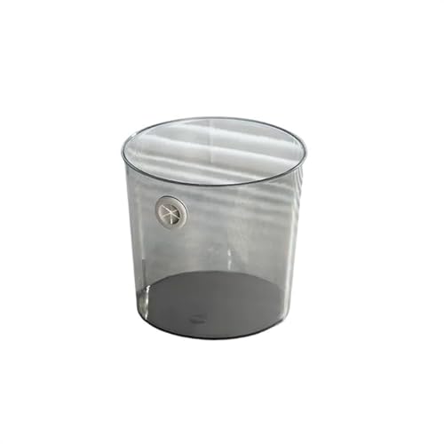 Mülleimer mit großem Fassungsvermögen, für Zuhause, Küche, Badezimmer, Wohnzimmer, Büro, leicht, luxuriös, transparenter Papierkorb, Badezimmer-Mülleimer (klein) von CAOJLjiaxiang-2012