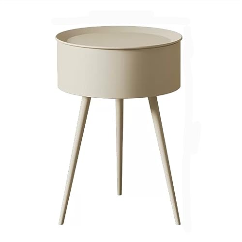 NightStands Nachttisch aus Eisen, einfacher Nachttisch mit hohem Bein, einfarbig, kleine Möbel, großes Fassungsvermögen, Nachttische (004, groß) von CAOJLjiaxiang-2012
