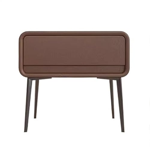 NightStands Nachttisch aus Holz, minimalistisch, modern, Nachttisch mit hohem Bein, kleine Schublade, Möbelschrank, Aufbewahrungsschrank (Kaffee, mittel) von CAOJLjiaxiang-2012