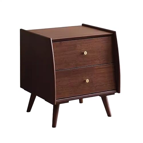 NightStands Nachttisch aus Holz, reine Farbe, für Zuhause, Schlafzimmer, einfacher Nachttisch (braun) von CAOJLjiaxiang-2012