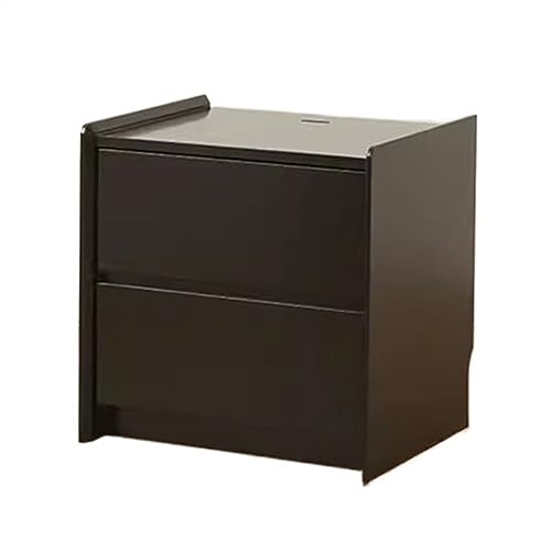 NightStands Nachttisch mit zwei grifflosen Schubladen, Holz, Nachttisch, Schwarz NightStands Nachttisch mit zwei grifflosen Schubladen, Holz, Nachttisch, Schwarz von CAOJLjiaxiang-2012