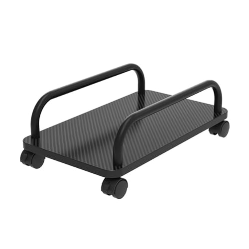 PC-Tower-Ständer, CPU-Ständer, tragbar, beweglicher PC-Host-Halter, Büro, Desktop-PC-Gehäuse, Basis mit 4 rollenden Lenkrollen, Gaming-PC-Halterung, CPU-Halterung (schwarz) von CAOJLjiaxiang-2012