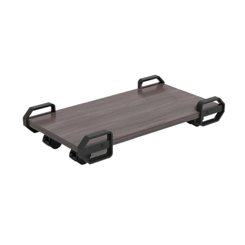PC-Tower-Ständer, PC-Ständer für Boden, PC-Tower-Ständer mit 4 rollenden Lenkrollen, Aufbewahrungsregale, mobiler CPU-Ständer für Boden, Teppich, Gaming, PC-Gehäuse, CPU-Halterung (braun) von CAOJLjiaxiang-2012