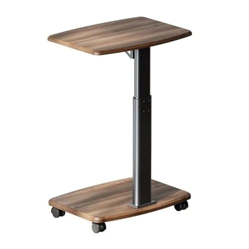 PC-Turmständer mit 2 Ebenen, mit Rollen, höhenverstellbarer PC-Turmständer, mobiler Schreibtisch für Laptop, Trolley mit Rädern für Heimbüro, Ständer von CAOJLjiaxiang-2012