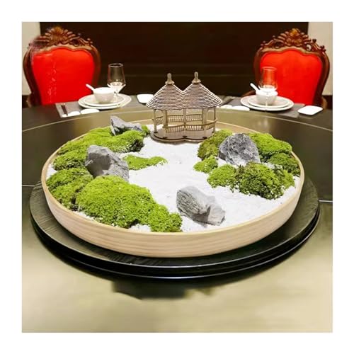 Paysage de Table Großer runder Tisch im chinesischen Stil, Simulationslandschaftsdesign, Mikro-Landschaft, Hotel, Esstisch, Drehteller, zentraler dekorativer Paysage simulé de la Table Ronde (90 cm) von CAOJLjiaxiang-2012