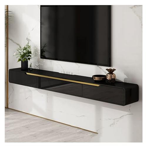 Schwebende TV-Konsole, moderner, schwimmender TV-Ständer, 120 cm / 59 cm / 70 Zoll, Wandkonsole, Entertainment-Center mit Plattform und 2 Schubladen, Medientischschrank für Wohnzimmer, schwimmender Schwebende TV-Konsole, moderner, schwimmender TV-Ständer, 120 cm / 59 cm / 70 Zoll, Wandkonsole, Entertainment-Center mit Plattform und 2 Schubladen, Medientischschrank für Wohnzimmer, schwimmender von CAOJLjiaxiang-2012
