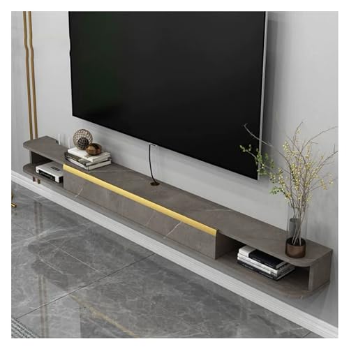 Schwebende TV-Konsole, wandmontierter, schwebender TV-Ständer, modernes Regal unter dem Fernseher, mit herunterklappbarer Tür und offenem Aufbewahrungsregal, Entertainment-Mittelkonsolenschrank mit Schwebende TV-Konsole, wandmontierter, schwebender TV-Ständer, modernes Regal unter dem Fernseher, mit herunterklappbarer Tür und offenem Aufbewahrungsregal, Entertainment-Mittelkonsolenschrank mit von CAOJLjiaxiang-2012