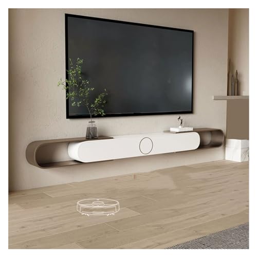 TV-Schrank zum Aufhängen, ausziehbar, für TV, Unterhaltungszentrum zur Wandmontage, mit Stauraum und offenem Regal, moderner Multimedia-Konsolenschrank für Wohnzimmer und von CAOJLjiaxiang-2012