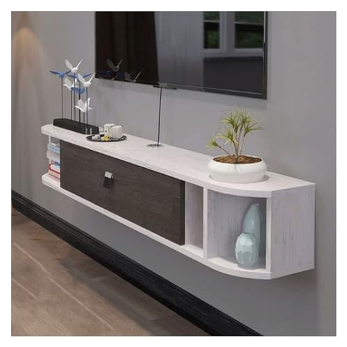 TV-Schrank zum Aufhängen, schmales schwebendes Regal für Fernseher, wandmontierte TV-Konsole, 160 cm, modernes schwebendes Regal unter dem Fernseher, schwebendes Regal für Unterhaltung, Halterung F TV-Schrank zum Aufhängen, schmales schwebendes Regal für Fernseher, wandmontierte TV-Konsole, 160 cm, modernes schwebendes Regal unter dem Fernseher, schwebendes Regal für Unterhaltung, Halterung F von CAOJLjiaxiang-2012