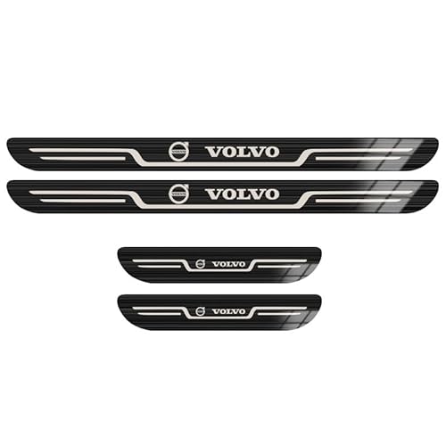 4 Stück Edelstahl Einstiegsleisten Schutz Auto für Volvo XC40 XC 40 2018 2019 2020, Willkommenspedal Türschweller Schwelle Kratzschutz Aufkleber Car Styling Zubehör von CAOXINZI