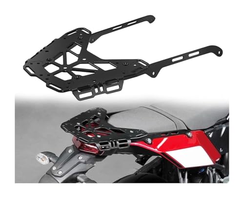 CAOXINZI Motorrad Hinterradgepäckträger für Y&amaha Tenere 700 Rally Edition 2020 2021 2022 2023 2024, Solositz Gepäckträger Motorrad Gepäkträger Unterstützung Regal Passt Hinten Solo Sitz von CAOXINZI