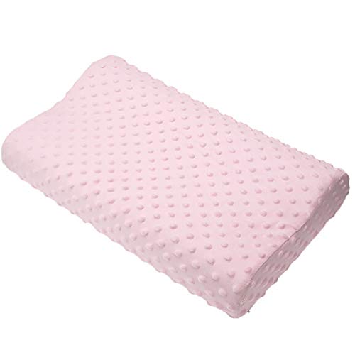 CAOXN Memory Foam Nackenkissen Orthopädische Kissen Zum Schlafen, Latex-Nackenkissen Langsam Rebound-Weiche Kissen-Massage Cervical Health Care,Rosa von CAOXN