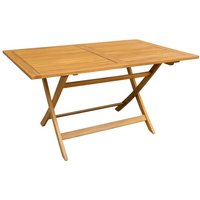 Rechteckiger Klapptisch aus Akazienholz - 140x80xH72 cm Rechteckiger Klapptisch aus Akazienholz - 140x80xH72 cm von CAPALDO