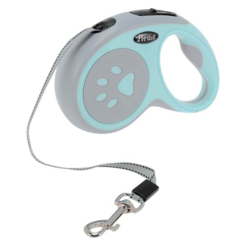 CAPASTEC Einziehbarer Hundegurt Ergonomischer Griff Fußabdruckmuster Für Haustiere Unter 12 Kg 3 Meter Blau CAPASTEC Einziehbarer Hundegurt Ergonomischer Griff Fußabdruckmuster Für Haustiere Unter 12 Kg 3 Meter Blau von CAPASTEC