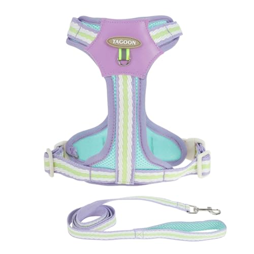 CAPASTEC Hundegeschirr No-Pull Haustiergeschirr Mit 1.4m Leine Verstellbare Reflektierendes No-Choke Haustiergeschirr Mit Einfacher Kontrollgriff Für Spaziergänge Training S Lila CAPASTEC Hundegeschirr No-Pull Haustiergeschirr Mit 1.4m Leine Verstellbare Reflektierendes No-Choke Haustiergeschirr Mit Einfacher Kontrollgriff Für Spaziergänge Training S Lila von CAPASTEC
