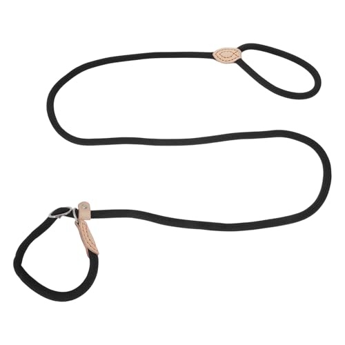 CAPASTEC Hundeleine Slipleine Mit Zugstopp Langlebig Weich Geflochten Mit Halsband Verstellbar Apportierleine Für Mittelgroße Und Große Hunde 1.5m x 8mm Schwarz CAPASTEC Hundeleine Slipleine Mit Zugstopp Langlebig Weich Geflochten Mit Halsband Verstellbar Apportierleine Für Mittelgroße Und Große Hunde 1.5m x 8mm Schwarz von CAPASTEC