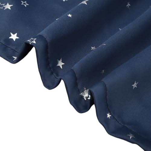CAPASTEC Verdunkelungsvorhänge, Kurzvorhänge Gardine, Fensterschal Scheibengardine Polyester-Vorhänge für Küche Badezimmer Wohnzimmer, 100x50cm, Marineblau CAPASTEC Verdunkelungsvorhänge, Kurzvorhänge Gardine, Fensterschal Scheibengardine Polyester-Vorhänge für Küche Badezimmer Wohnzimmer, 100x50cm, Marineblau von CAPASTEC