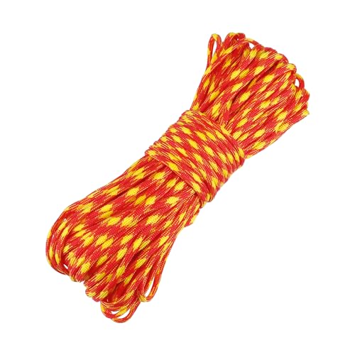 CAPASTEC Zeltseil, Outdoor Camping Abspannseile, 7 Kern 31m, Rot Gelb CAPASTEC Zeltseil, Outdoor Camping Abspannseile, 7 Kern 31m, Rot Gelb von CAPASTEC