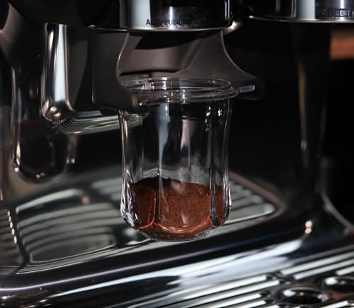 54mm Kaffee Dosierbecher Transparent Compatible with Breville 54mm Portafilters - with Grinder activating tab - Clear to Visualize The Coffee Grind Quality von CAPFEI
