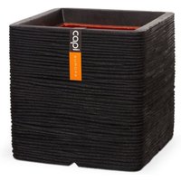Blumentopf Nature Rib Quadratisch 50 x 50 cm Schwarz Capi Blumentopf Nature Rib Quadratisch 50 x 50 cm Schwarz Capi von CAPI EUROPE