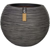 Blumentopf Nature Rib Kugel 40 x 32 cm Anthrazit KOFZ270 Capi von CAPI