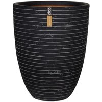 Capi - Blumenkübel Nature Row Elegant Niedrig 46x58 cm Anthrazit KRWZ783 von CAPI