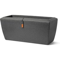 Capi - Pflanzgefäß Arc Granite Rechteckig 60x35x40 cm Anthrazit von CAPI