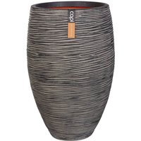 Capi - Vase Nature Rib Elegant Deluxe 45x72 cm Anthrazit Anthrazit von CAPI