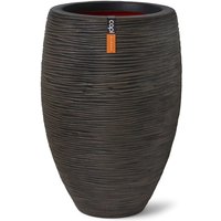 Capi - Vase Nature Rib Elegant Deluxe 45x72 cm Dunkelbraun Braun von CAPI