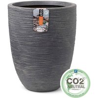 Capi - Vase Waste Rib Elegant Niedrig 34x46 cm Grau von CAPI