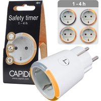 CAPiDi Zeitschaltuhr 1-4 Stunden LED-Anzeige Weiß von CAPIDI