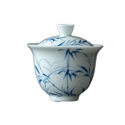 110 ml, chinesische Unterglasurfarbe, handbemalt, blau-weiß, Schatten, Jade, Schlamm, weißes Porzellan, handbemalter Schatten von CAPIJIONG