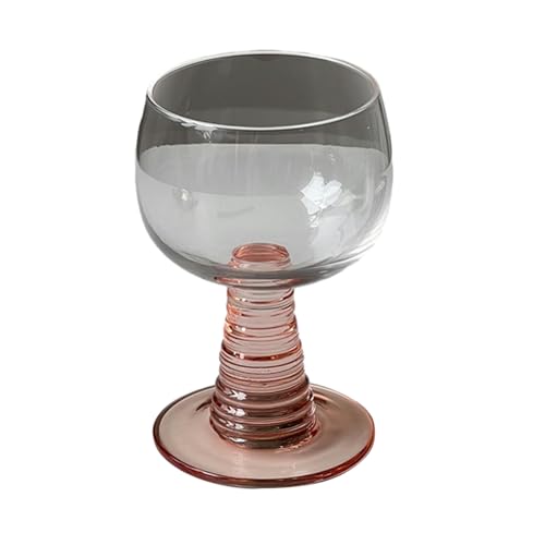 150/250 ml mittelalterlicher Schraubstab Rotwein hohe Tasse Smaragd Home Champagner Süßwein niedrige Tasse rosa Schraubbecher 150 ml von CAPIJIONG