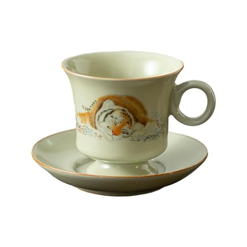 150 ml hochwertige exquisite Moe Tiger Kaffeetasse, einfache und designte Teetasse - Moe Tiger von CAPIJIONG