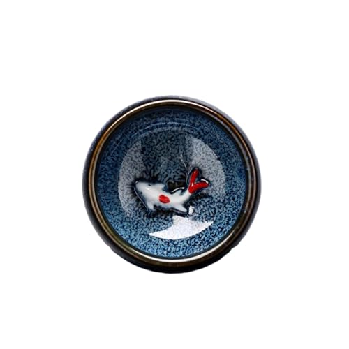 1PC 60ml/oz Ofen Transformation Teekanne Keramik Kung Fu Tee Set Mit Chinesischen Kreativen Master Fisch Cup-Kiln Blue - Fisch Tasse B von CAPIJIONG