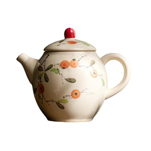 200 ml chinesische handbemalte Pflanzen-Asche-Teekanne, Kung-Fu-Tee-Set aus Keramik – Shiyi von CAPIJIONG