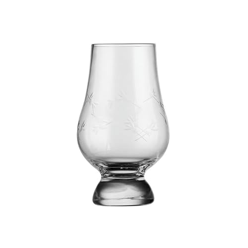 200 ml europäischer Haushalt, einfache, exquisite und hitzebeständige handgefertigte Glasdufttasse mit Gravur, Whisky-Probierbecher (Weidenmuster) von CAPIJIONG